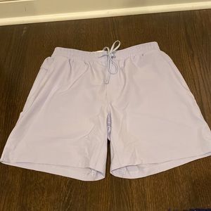 Men’s lavender Lulu Lemon shorts/swim trunks